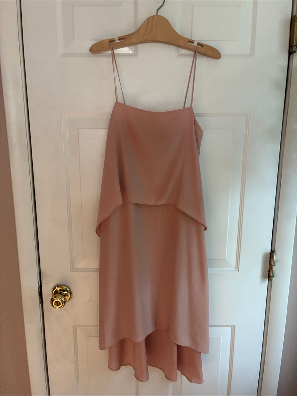Banana Republic Dusty Rose High-Low Slip Dress